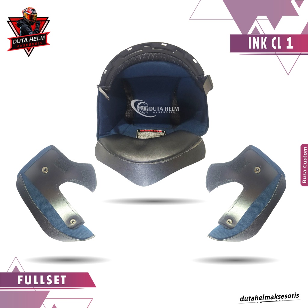 Busa Helm INK CL1 CL 1 S M L XL Busa Pipi Samping Spon Cheek Pad