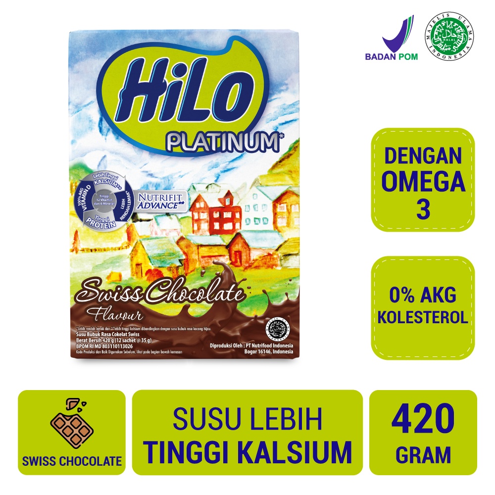 

HILO PLATINUM SWISS CHOCOLATE 420GR