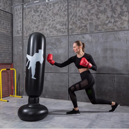 Samsak Tinju Pompa Inflatable Boxing Training Target 160CM - VK160 - Black