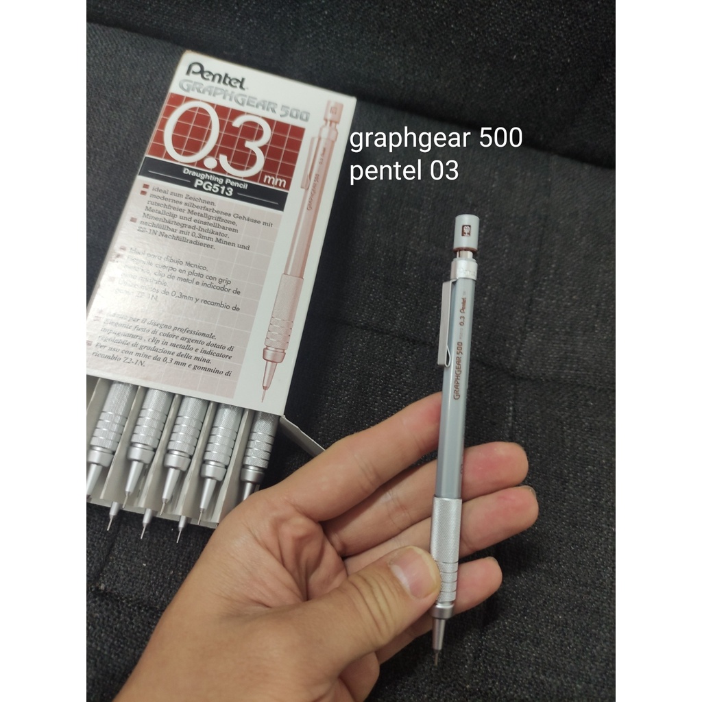 

pensil mekanik pentel graph gear 500 03 (513) atau 05 (515) satuan