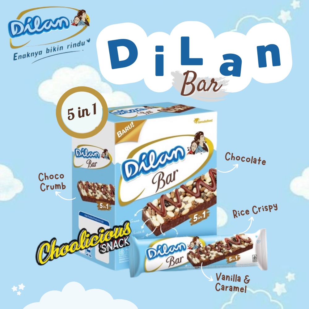 DILAN Chocolate Bar Biskuit / Wafer Coklat Ecer @18 gram