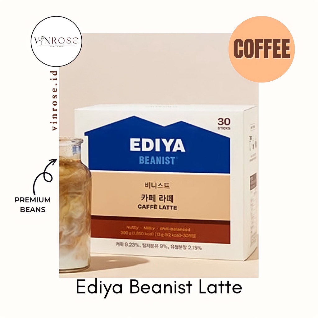 Ediya Beanist Latte Korea Caffee Latte/ Maxim Kopi/ Kopi Sachet
