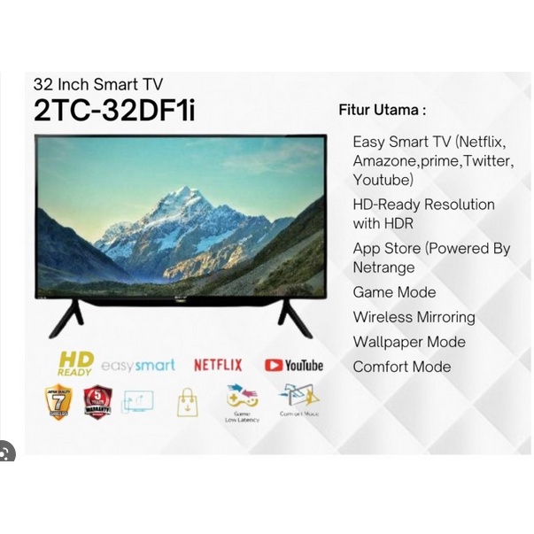 PROMO LED TV SHARP 32&quot; 2T-C 32 DF 32 INCH USB HDMI SMART TV