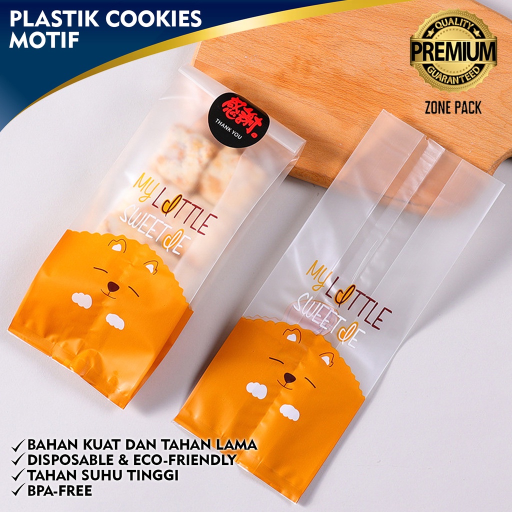 [1 PCS] Plastik Cookies Motif | Plastik Kue Muffin Lucu | Plastik Bungkus Kue Roti Cookies Motif Pup