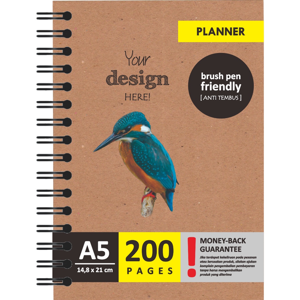 

PLANNER AGENDA Custom VINTAGE Style A5 Softcover STANDARD Version