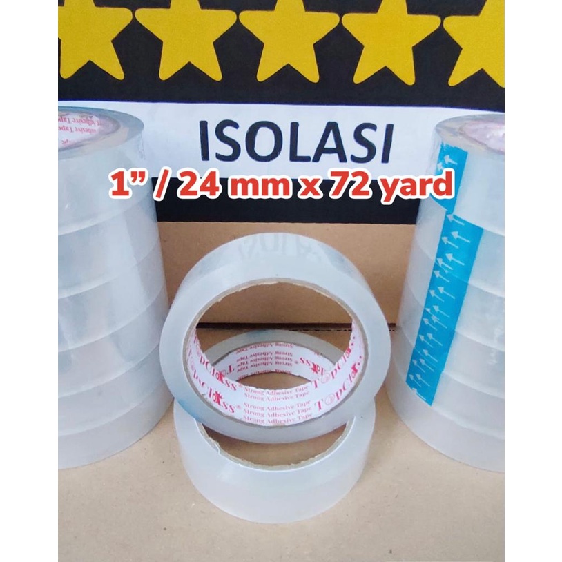 

ISOLASI 1 inch ( 24 mm x 72 Yard ) SELOTIP MURAH MERIAH
