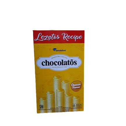 

Chocolatos Wafer Roll Chocolate Dark Chocolate Cheese isi 24pcs