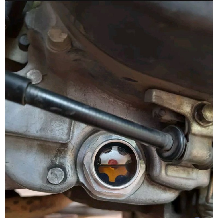 tutup FILTER oli mesin transparan baut tutup oli transparan HONDA beat vario scoopy PCX ADV spacy