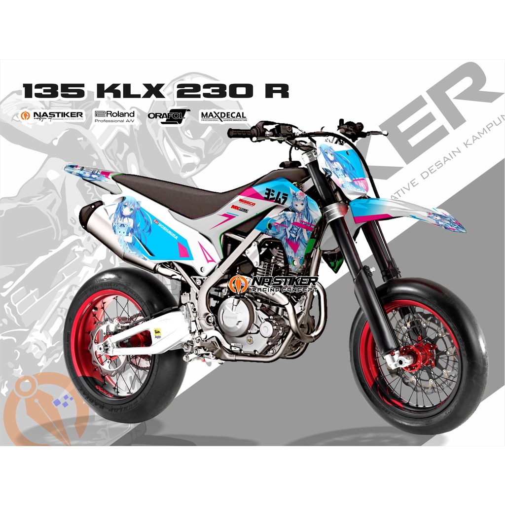 DECAL KLX 230R - STIKER DECAL KLX230R FULLBODY LIVEY ANIME