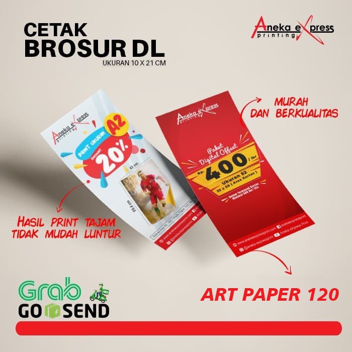 

CETAK BROSUR MURAH UKURAN A6 / UKURAN 1/3 A4 / CETAK FLAYER DL / PRINT BOSUR FLAYER MURAH 1 SISI DAN 2 SISI