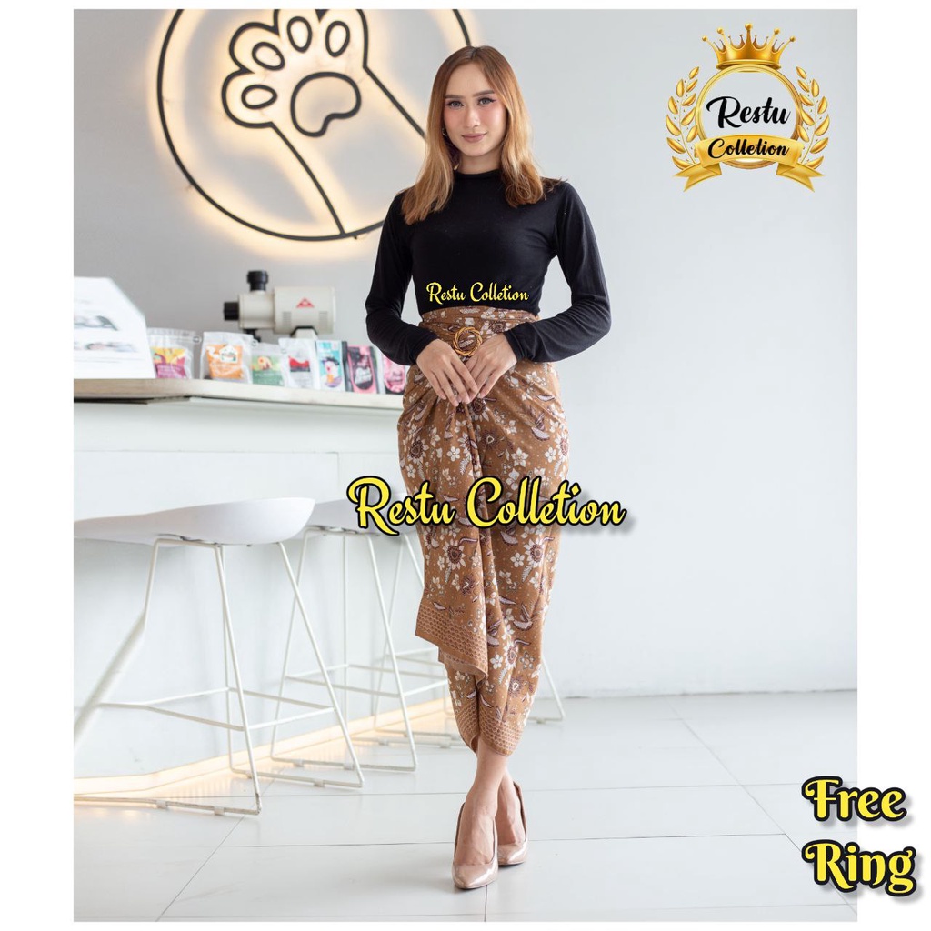 Rok lilit Batik / rok kebaya / bawahan kebaya / rok batik / bawahan batik / rok wisuda / rok kondangan / kain lilit batik / Rok Tradisional / KEONG SILVER