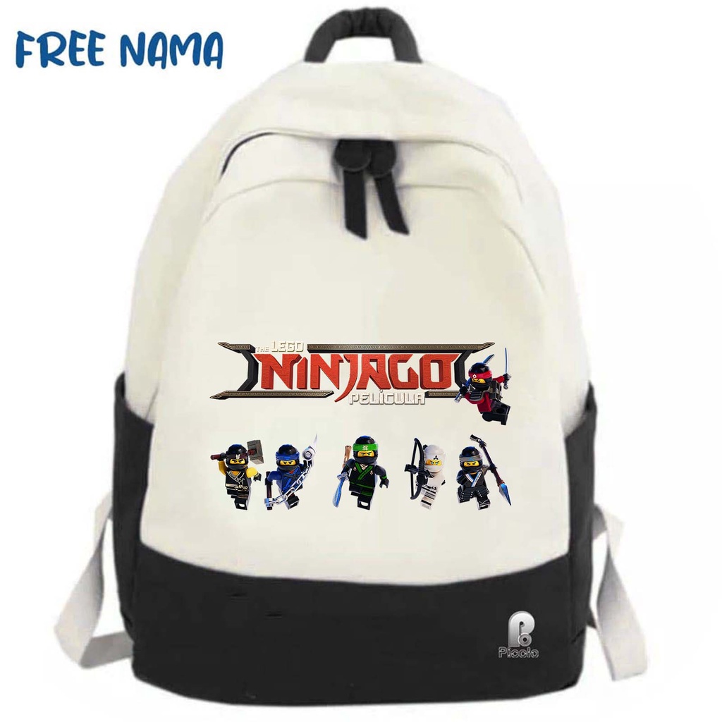 TAS RANSEL BACKPACK ANAK SEKOLAH MOTIF THE NINJAGO PELICULA (FREE NAMA)