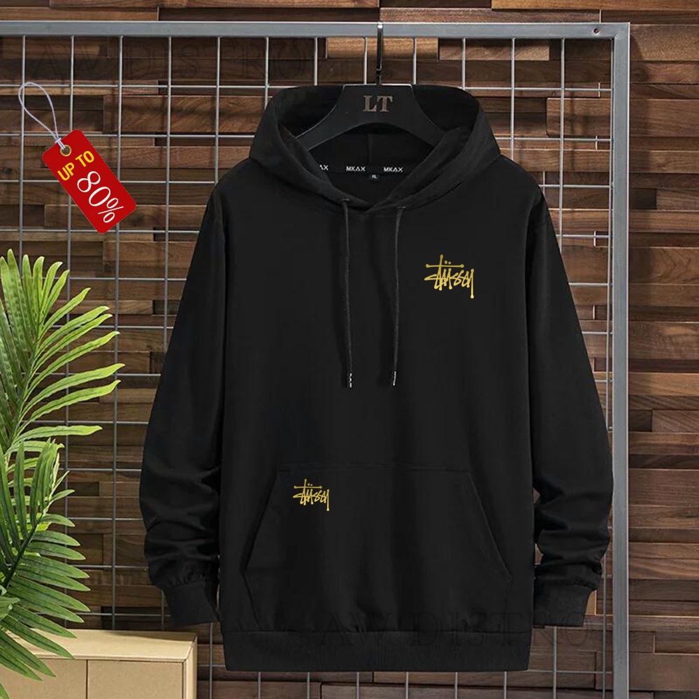 COD Promo Termurah Sweater Hoodie Modern A.B STS Text Gold Premium Quality