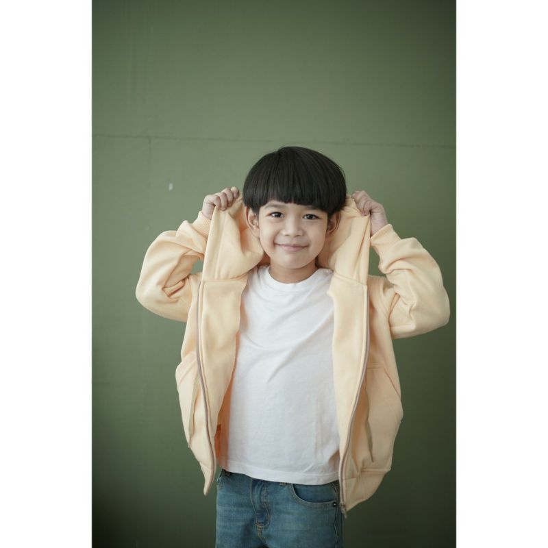 HOODIE ZIPPER ANAK POLOS