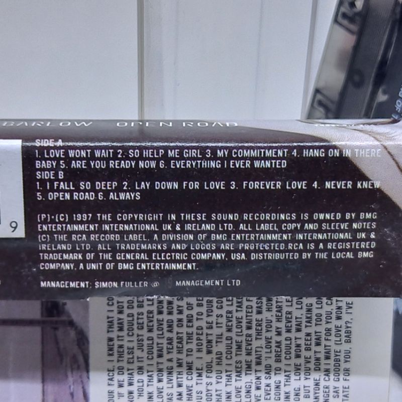 Kaset pita Gary barlow - open road