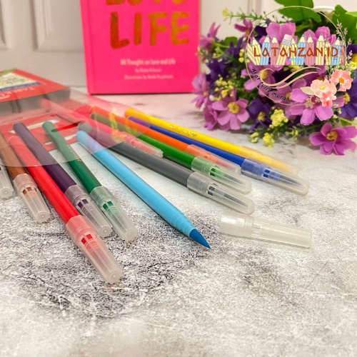 

Spidol Fbr Cstl 12 Pcs / Pen Kuas warna warni / Perlengkapan Mewarnai Termurah Bisa Cod