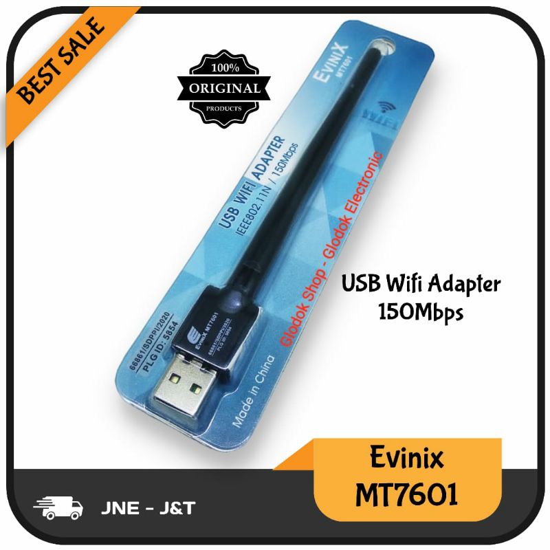 Dongle Wifi Evinix Original Standar Kominfo Chipset MT 7601 &amp; RT 5370