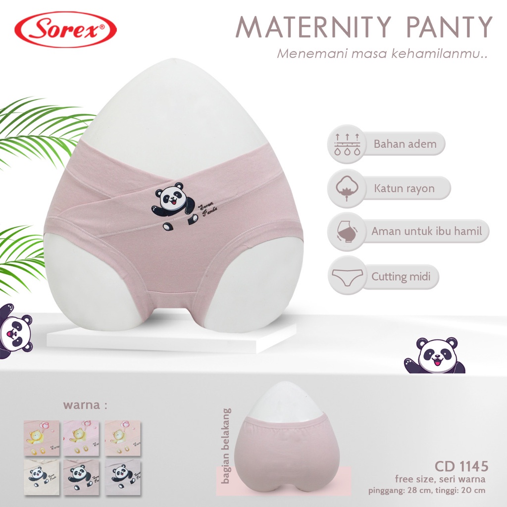 Celana Dalam Hamil Sorex 1141 dan 1145 - Celana Dalam Hamil Midi Dibawah Perut - Sorex Maternity Pant