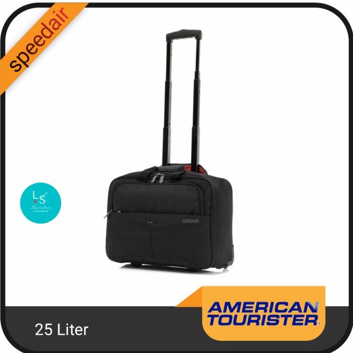 Terlaris Koper 18 Inch American Tourister Speedair Rollingtote Black