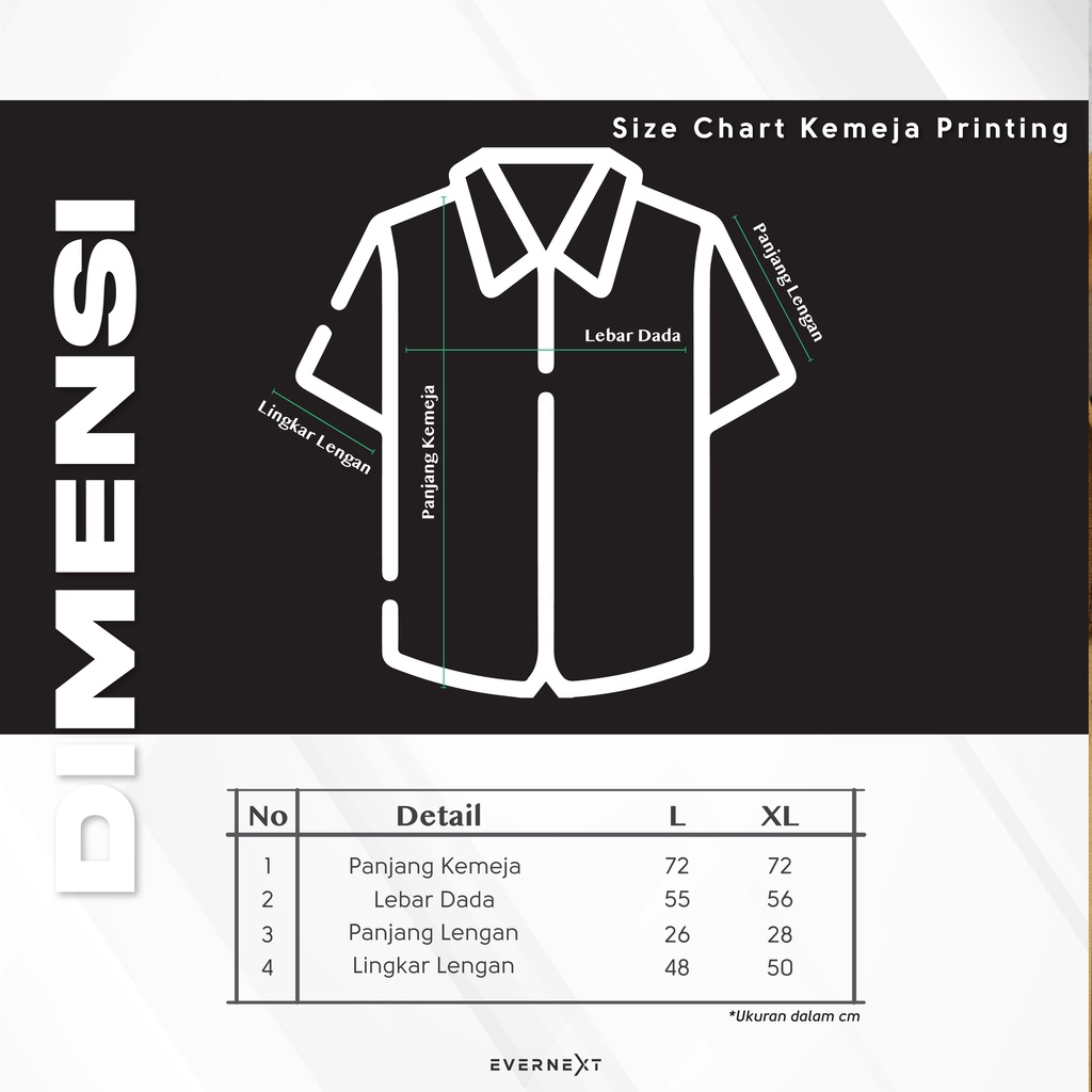 Kemeja Lengan Pendek Pria Wanita Casual Printing Baju Hem Kuliah Hangout Travelling Party Trendi Kekinian Model Terbaru Stylish