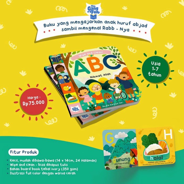 Terlaris Books Buku Abc Nikmat Allah Boardbook