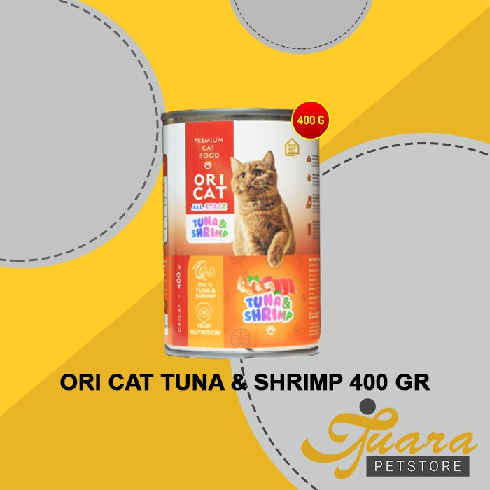 Makanan Kucing Basah Ori Cat Kaleng Wet Food 400 Gram