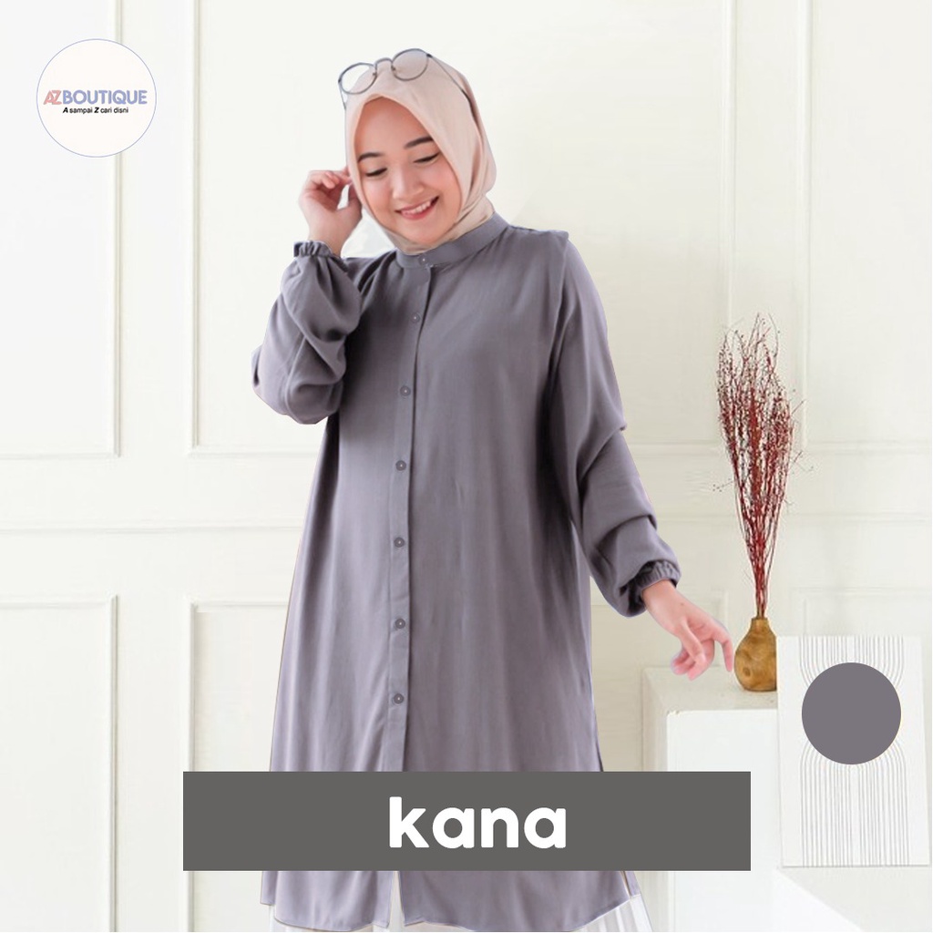 KANA TUNIK MUSLIMAH WANITA TUNIK TERBARU TUNIK MODERN TUNIK PREMIUM GAMIS MUSLIM WANITA GAMIS DEWASA