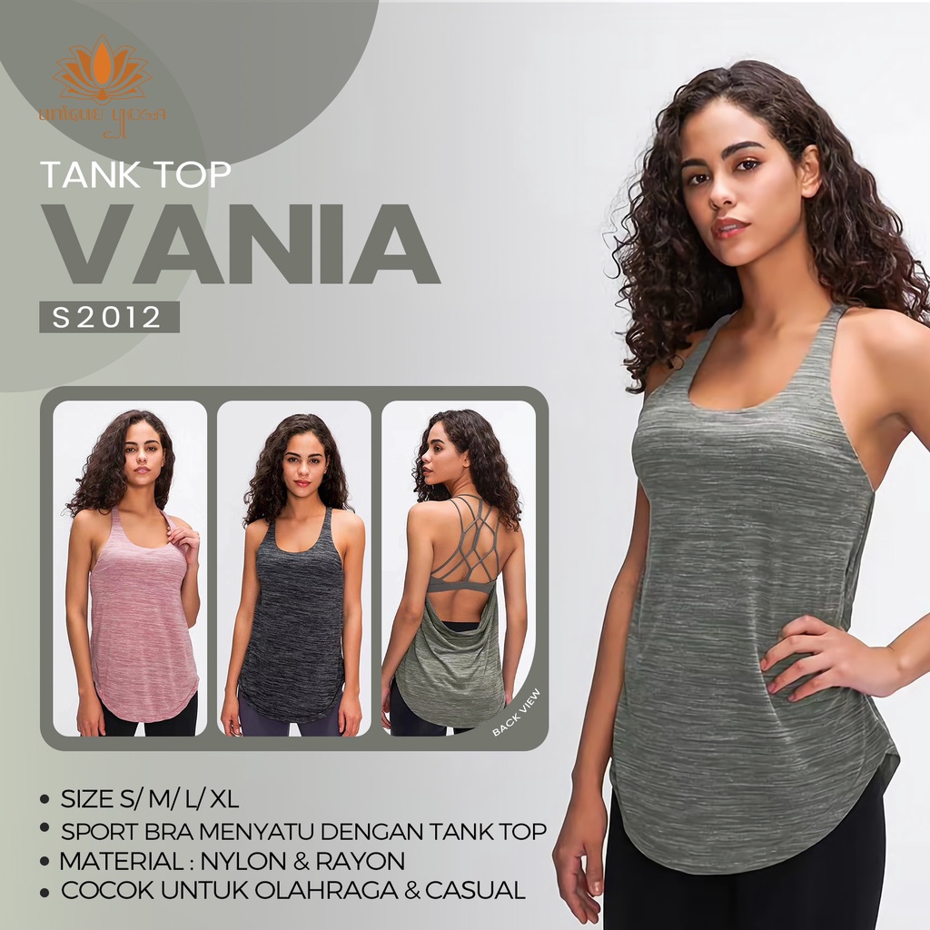 Original Tanktop Olahraga / Kaos Olahraga Murah / Top Vania S 2012 Terlaris / Baju Olahraga Wanita /