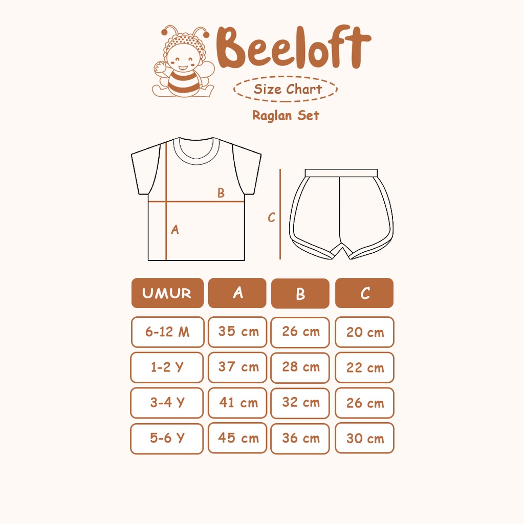 BEELOFT RAGLAN SET