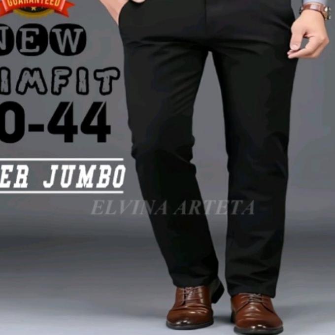 Terbaik CELANA KERJA CARDINAL HITAM JUMBO BAHAN BAGUS DAN HALUS//CELANA KAIN CARDINAL PRIA NYAMAN DI
