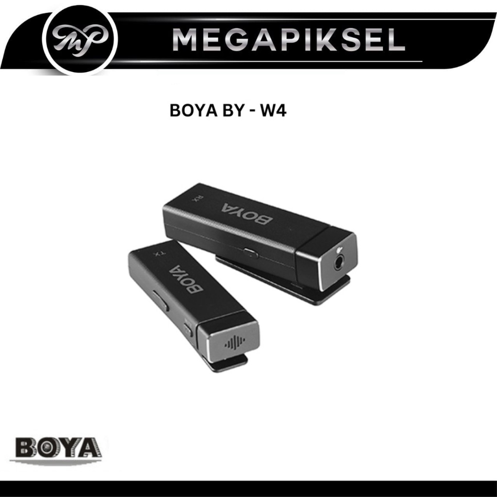 BOYA BY- W4 4-Channel Wireless Lavalier Microphone Ultracompact 2.4GHz