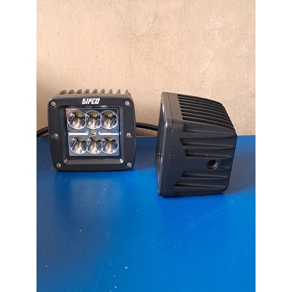 LAMPU SOROT MERK SIFCO 6 LED KOTAK TEBAL