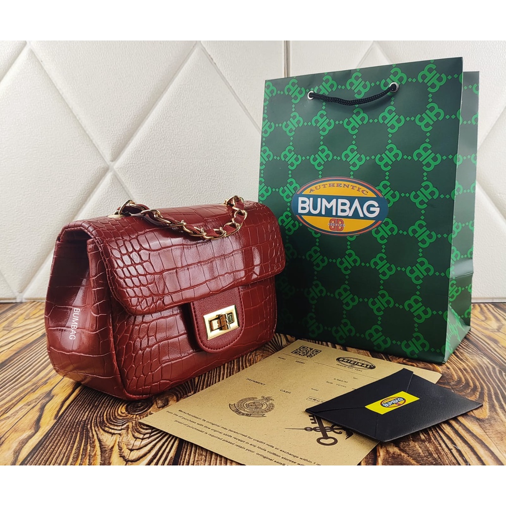 BUMBAG - Tas Wanita | Tas Selempang | Tas Import Wanita | Tas Croco | Hand Bag Croco - Tas Selempang Wanita Import Bag Wanita Hand Bag Wanita Silin Bag Jinjing Tenteng Croco - Sophie Kelie Bag 191595