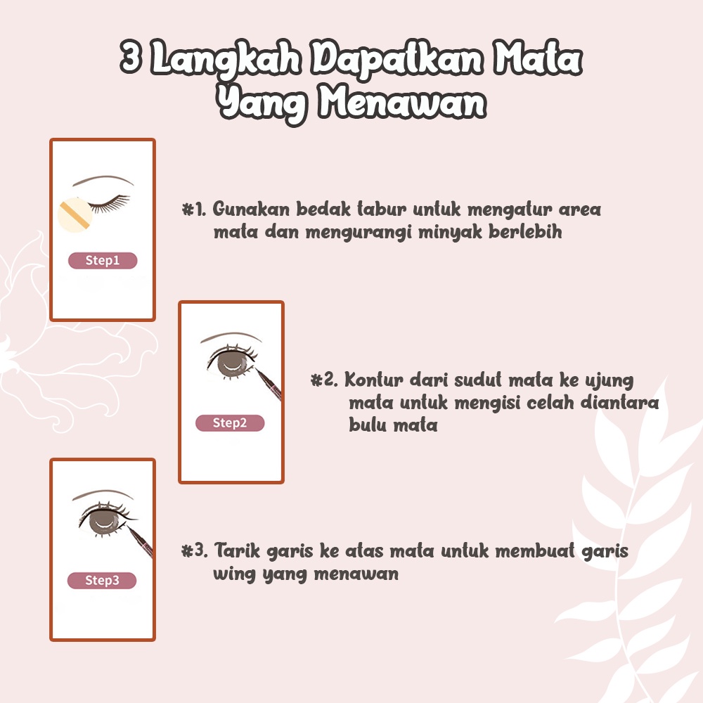 Pretty Pen Eyeliner Makeup Long Lasting Waterproof/Eye Long Liquid Eyeliner/Ujung Pena Lancip dan Cepat Kering