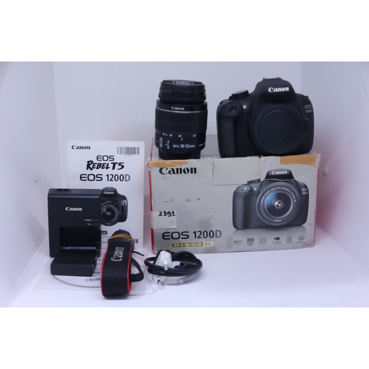 Kamera bekas rasa baru SC 3xxx DSLR Canon 1200D KIT 18-55mm NO MINUS