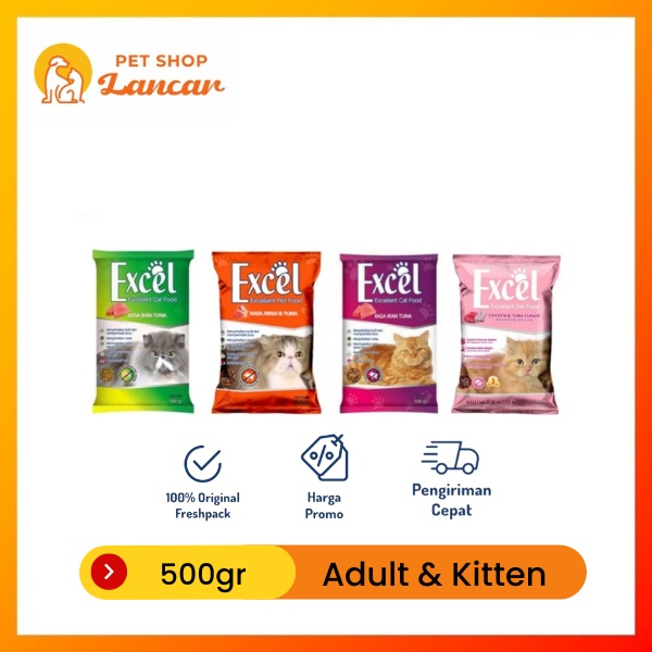 (GOJEK/GRAB) Excel 20kg mother and Kitten - Makanan Kucing Cat Food