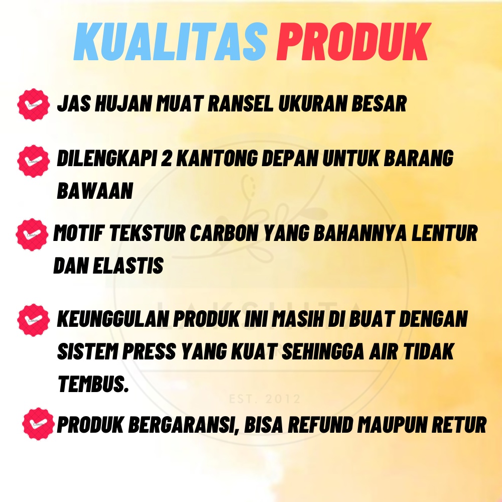 BROMO Jas Hujan Motor Setelan Pria Wanita Jaket Celana bahan elastis anti rembes