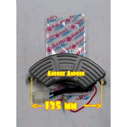 AVR Genset Bensin Oval Sabit Aluminium 5000watt 6500watt 7000watt 9000watt - 6 Kabel - Lihua