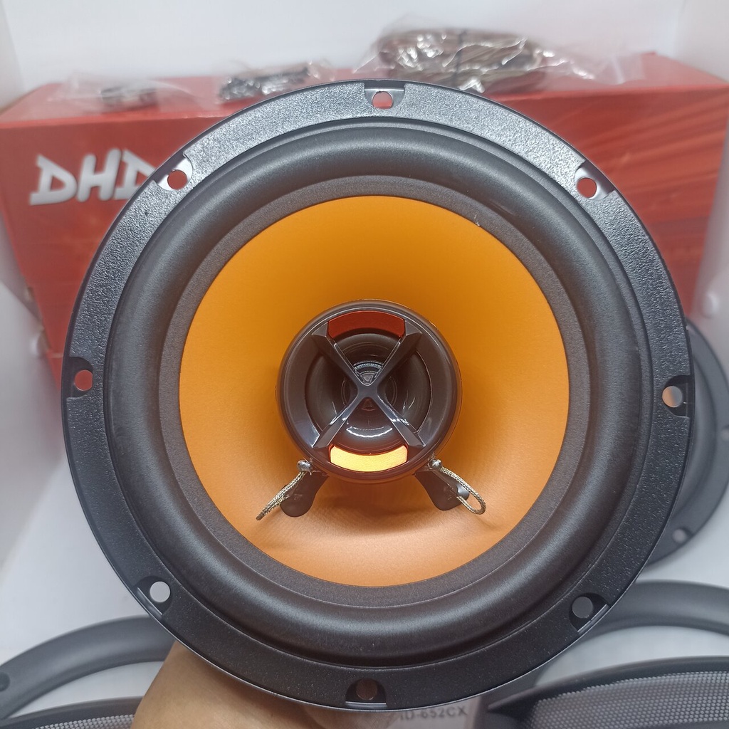 Speaker Coaxial DHD 6.5 inch Spiker Subwoofer Pintu Mobil  MAX 120 Watt