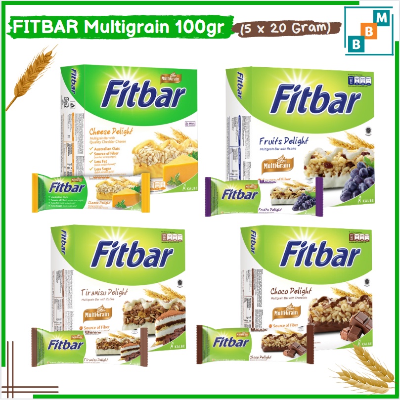 Fitbar Multigrain Satu Karton Isi 24 Box 5 x 20gr