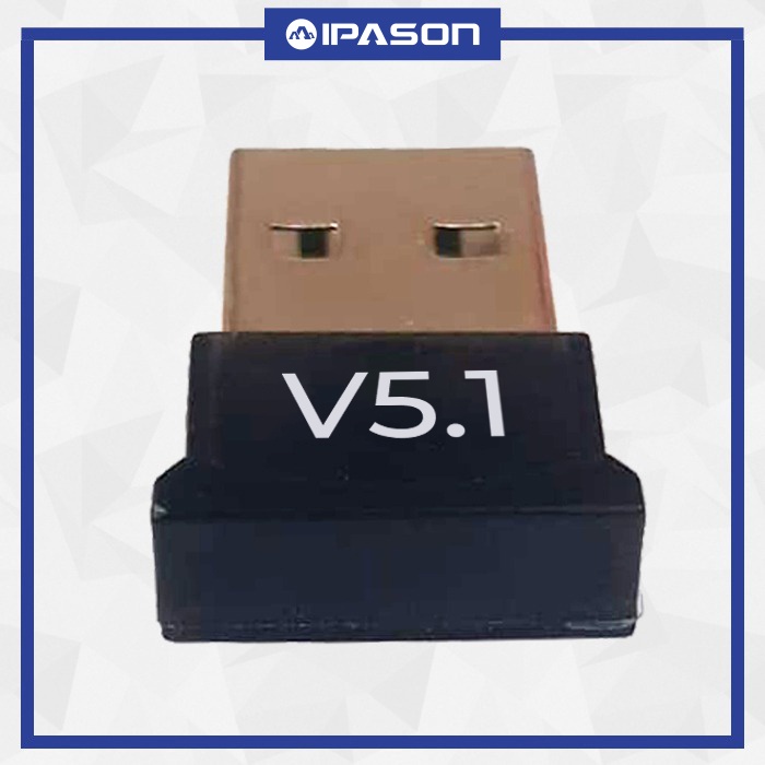 IPASON USB Bluetooth Adapter v5.1 For Laptop And Desktop Computer