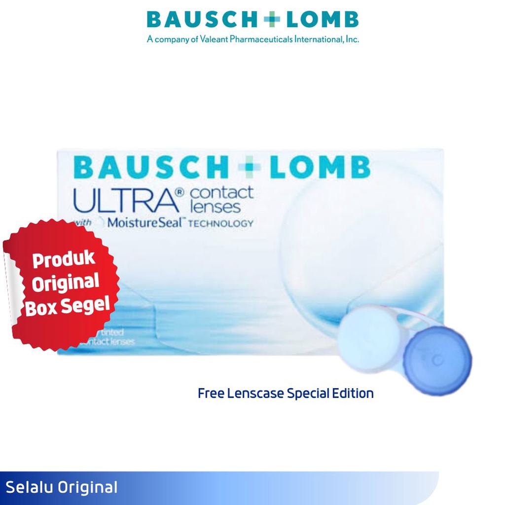 bausch and lomb ultra softlens bening bulanan silicone hydrogel clear