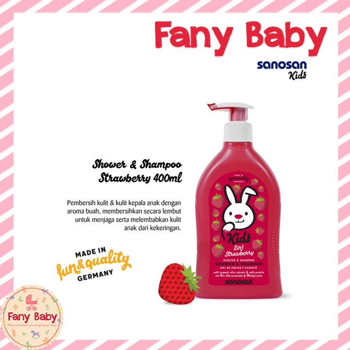 SANOSAN KIDS SHOWER &amp; SHAMPOO 400ML