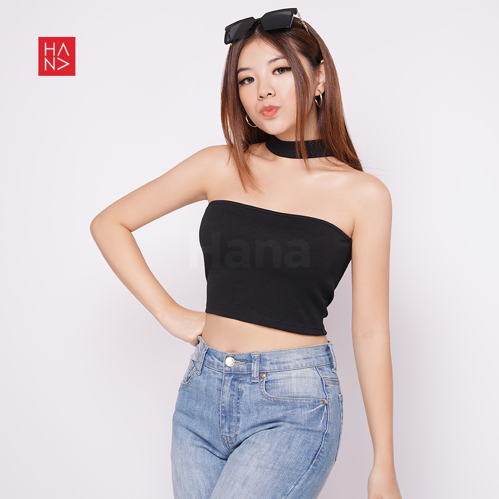 Hana Fashion - Agnes Tube Turtle Neck / Tank Top Wanita - TT271