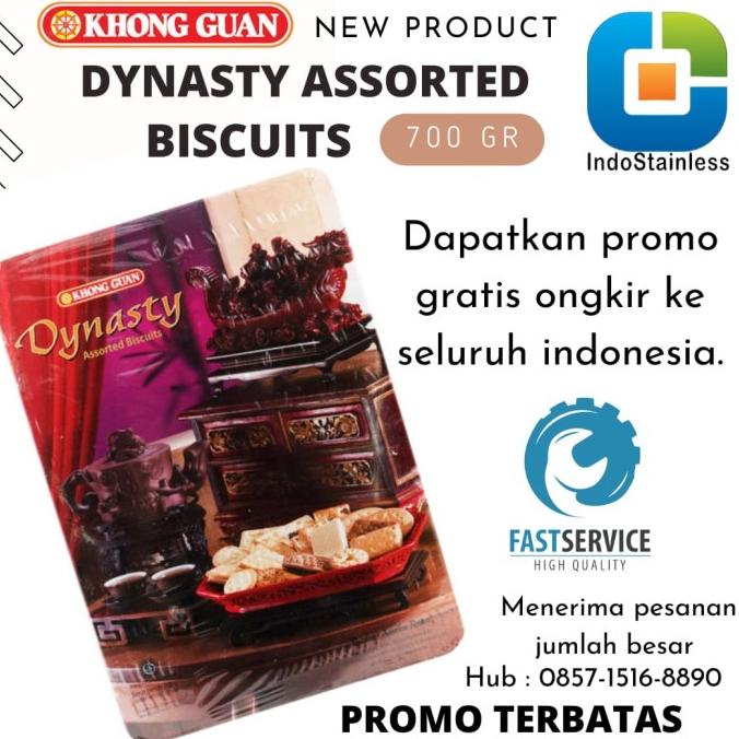 

READY STOK KHONG GUAN DYNASTY ASSORTED BISCUITS/BISKUIT KALENG 700 GR rah03