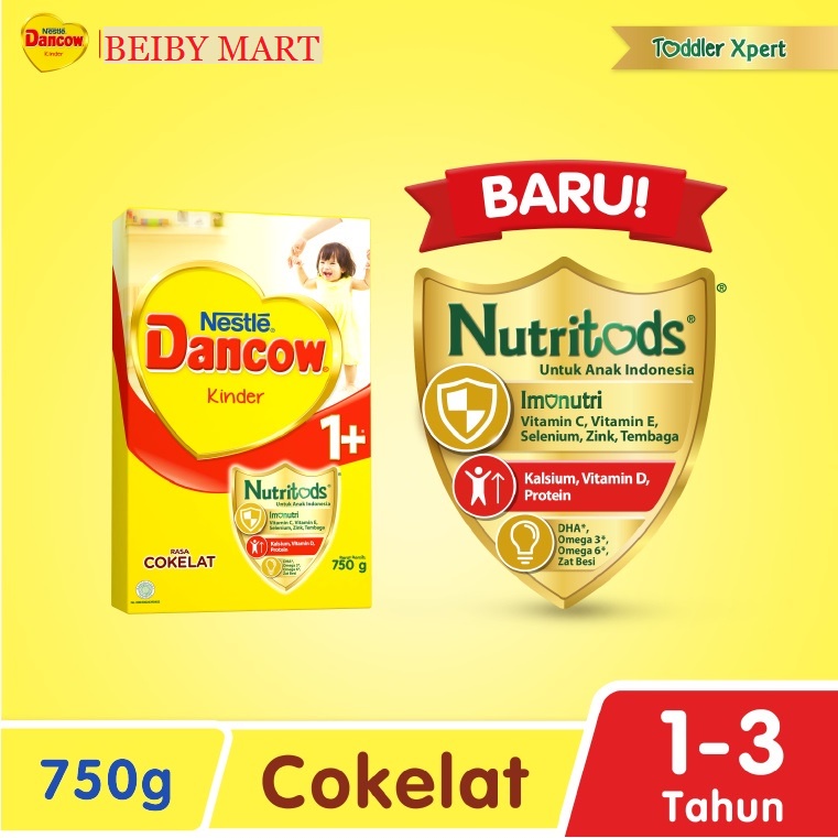 SUSU DANCOW 1+ VANILA / MADU / COKELAT USIA 1-3TAHUN 750gr