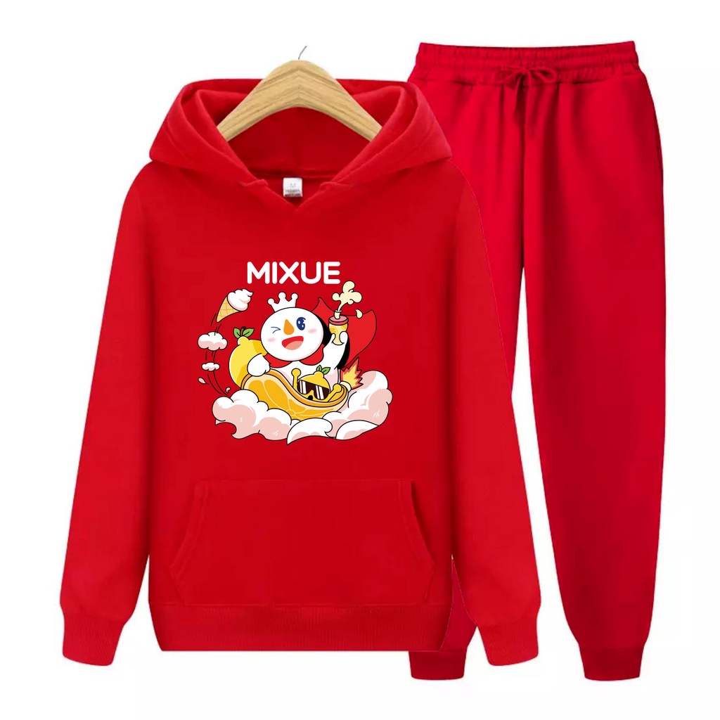 FenishaStore MIXUE ICE CREAM Sweater Hoodie Atasan Dan Setelan Anak Usia 4-13+Tahun Bisa Bayar Ditempat COD