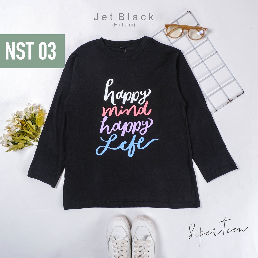 BAJU ANAK PEREMPUAN TANGGUNG REMAJA / KAOS ANAK PEREMPUAN TANGGUNG REMAJA / PAKAIAN ANAK CEWEK KAOS ANAK CEWEK LENGAN PANJANG KOREA BRAND SUPERTEEN 9 - 14 TAHUN