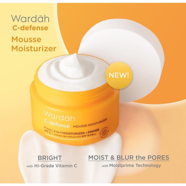 Wardah C-Defense Mousse Moisturizer 30 g