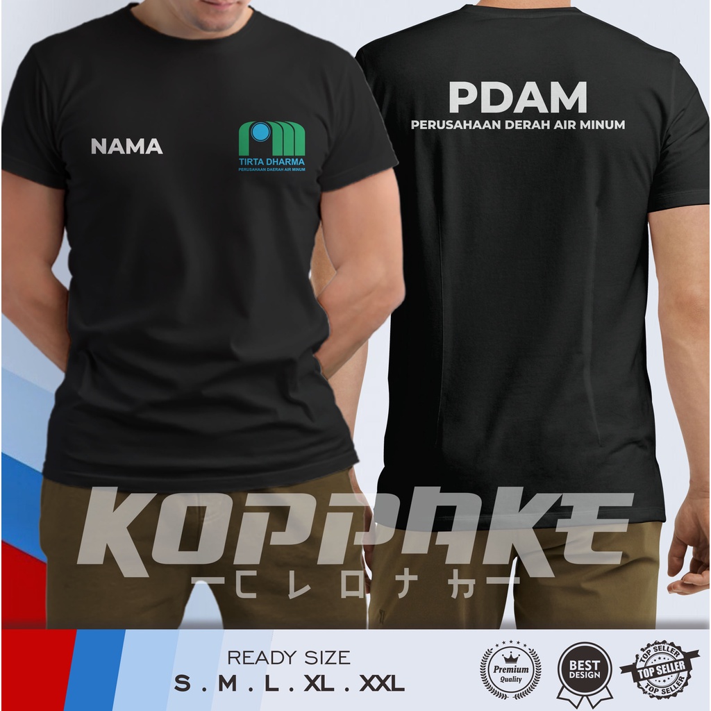 Kaos Baju PDAM Perusahaan Daerah Air Minum Gratis Nama Kamu Kaos Perusahaan
